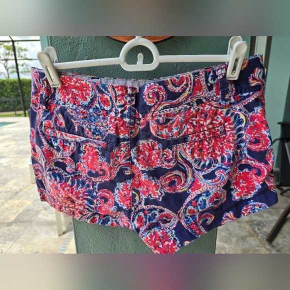 🌴Lilly Pulitzer The Walsh Shorts For The Halibut Paisley Women's🌸 Size 2 - Picture 2 of 6